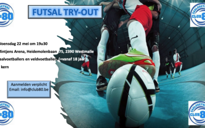 Futsal try out 1ste elftal.